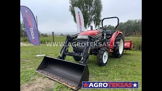 mini traktoriai YANMAR RS27 su frontaliniu krautuvu  AGROTEKSAS [upl. by Hancock]