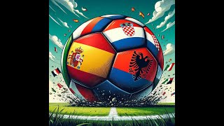 Gruppe B Spanien gegen Kroatien und Italien gegen Albanien [upl. by Badr898]