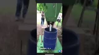 DIY Corn Cracker ChickenFeed Grinder ChickFeed [upl. by Acima]