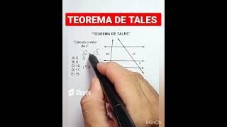 Teorema de Tales Simples e fácil [upl. by Bottali]