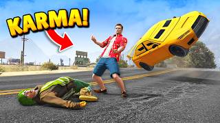 TOP 250 INSTANT KARMA MOMENTS IN GTA 5 [upl. by Ahsinav662]