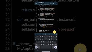 Simple Kivy App with Pydroid Button Counter Demo Python Kivy Pydroid Android Programming [upl. by Muna181]