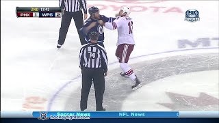 Paul Bissonnette vs Anthony Peluso Jan 13 2014 [upl. by Nasas]