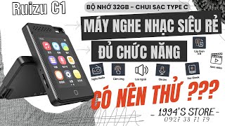 Ruizu C1  Máy nghe nhạc giá rẻ nhỏ gọn đầy đủ chức năng và loa ngoài lớn [upl. by Galligan]