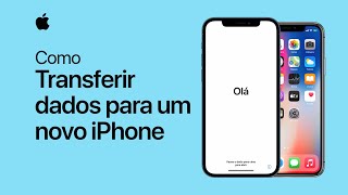 Como transferir dados do antigo iPhone para um novo iPhone – Suporte da Apple [upl. by Coraline]