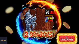 2 Dragons SuperSlot game  Vegas7Games  MegaWin [upl. by Martynne]