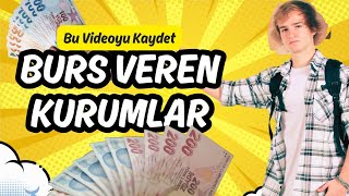 Burs Veren KurumlarDerneklerVakıflar 20242025 [upl. by Kurtz]