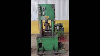 150 TON FABRILINE  PEDDINGHAUS MODEL FS88 4POST HYDRAULIC PRESS  SHEAR STOCK 16357 [upl. by Florrie]