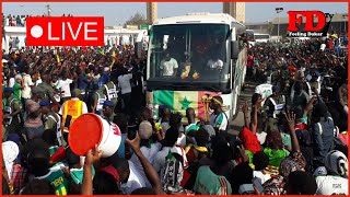 🛑 Direct  Arrivée des lions du Sénégal 🇸🇳 à Dakar [upl. by Aicitan496]