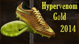 Nike Hypervenom Gold New Neymar Boots Pes 2014 [upl. by Alih]