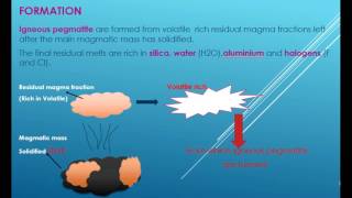 Igneous pegmatitesFormation chemical contents and economic importances [upl. by Krute]