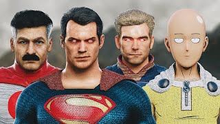 SUPERMAN vs SAITAMA vs HOMELANDER vs OMNIMAN  EPIC BATTLE [upl. by Melvyn820]