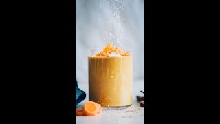 Creamy Carrot Cake Smoothie  Minimalist Baker Recipes [upl. by Milano977]