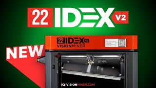 New 22 IDEX v2  Carbon Fiber PEEK and ULTEM High Temperature 3D Printer [upl. by Neile]