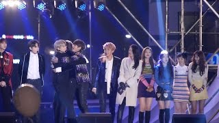 161231 방탄소년단 BTS 레드벨벳 Red Velvet 새해 카운트다운 전체 직캠 Fancam 2016 MBC 가요대제전 by Mera [upl. by Diannne]