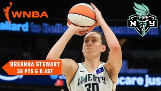 Breanna Stewart leads the Liberty to victory with 32 PTS 🗽  WNBA on ESPN [upl. by Elnore353]