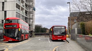 FULL ROUTE VISUAL  Stagecoach London 488 Dalston Junction To Bromley By Bow Tecsos 37577 YY64 YKV [upl. by Milks345]