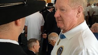 Medal of Honor recipients enter Convention Center ballroom for luncheon [upl. by Elyrehc102]