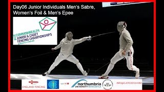 Day06 Commonwealth Junior amp Cadet Fencing Championships 2018  Piste Red [upl. by Assena]