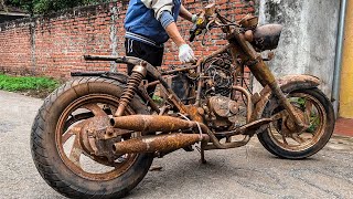 Ｒestoration Ｈａｒｌｅｙ davision built  Ｒestored dusty motocycle [upl. by Anawt]