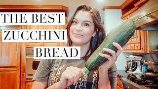 SUPER EASY ZUCCHINI BREAD RECIPE with a secret ingredient WHAT TO DO WITH EXTRA ZUCCHINI ON HAND [upl. by Brande]