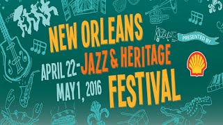 Jazz Fest Lineup 2016  Official Jazz Fest 2016 Talent Announcement Video [upl. by Llesig]