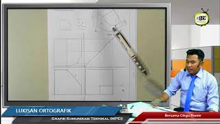 GKT18 05 Melukis Ortografik permukaan Lengkung [upl. by Jari]