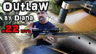 Diana Outlaw 22 Air Rifle  50 amp 100 Yard Accuracy TEST  FULL REVIEW  Regulated PCP Airgun [upl. by Euqinu692]