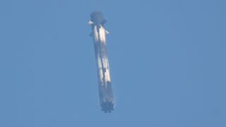 SpaceX  Awesome Boost BackEntryLanding Burns  USSF124 [upl. by Rorie]