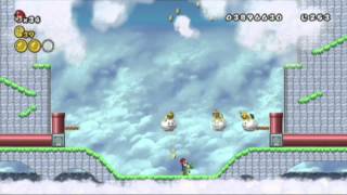 Lets Play Another Super Mario Bros Wii Hack germanHD Part 42  Smileys über den Wolken [upl. by Ballou]