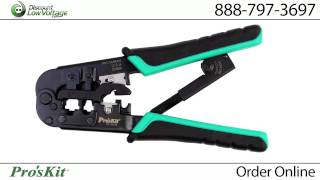 Ratcheting Crimp Tool  RJ11 and RJ45 Crimp Tool [upl. by Merp]