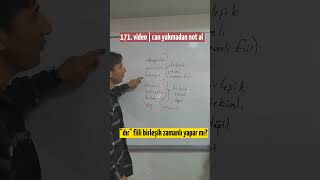 171 dır eki fiili birleşik zamanlı yapmaz aman dikkat ve not al [upl. by Ulrika]