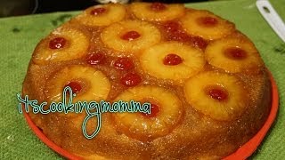 Moist Delicious Pineapple upside down cake from scratch Kitchenaid [upl. by Kotta]