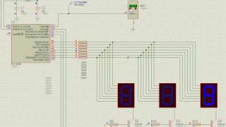 Simulación en proteus de termómetro digital con PIC16F88 [upl. by Lillis160]
