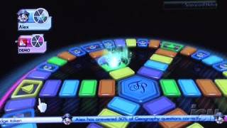 Trivial Pursuit Nintendo Wii Gameplay  CES 2009 [upl. by Ahsitra573]