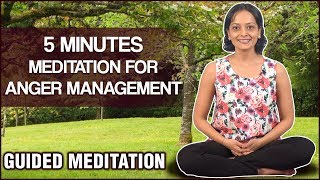 5 Minutes Anger Management Meditation  How To Control Anger  Guided Meditation  Meditation [upl. by Teddie]