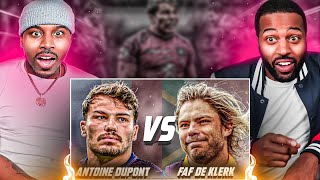 Antoine Dupont Vs Faf De Klerk  Who Is BetterFrance Scrum Half Vs Springbok Scrum HalfReaction [upl. by Aseral]