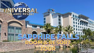 Sapphire Falls Room and Resort Tour  Lagoon View  Universal Orlando Resort [upl. by Gwenni]