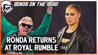 Ronda Rousey makes a rowdy return Royal Rumble 2022 WWE Network Exclusive [upl. by Heuser556]