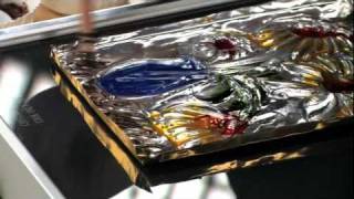 Embossed Metal Encaustics  Lesson Plan [upl. by Erdnuaed]