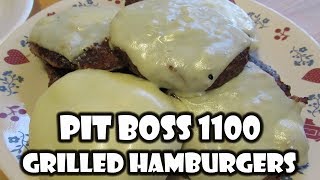 Pit Boss Grilled Burgers  Pit Boss 1100  Pit Boss Pro Series 1100 [upl. by Haliek72]