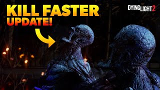 New Damage Update in Dying Light 2 Kill Volatiles Faster [upl. by Dnomhcir]