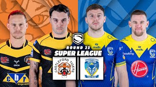 Castleford Tigers vs Warrington Wolves  Round 23  Super League 2024 [upl. by Suirtimid]