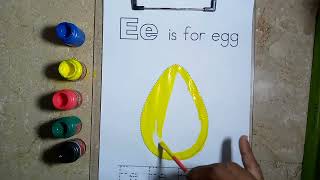 E is for Egg l Painting class l How to paint l Home based Learning l Pre Schooling l ABCD [upl. by Erdnaek845]