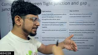 Tight junction vs gap junction  Types of cell junctions [upl. by Linehan396]