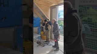 Urlaub ist vorbei bau construction baustelle work bricklayer handwerk bricklaying [upl. by Steddman]