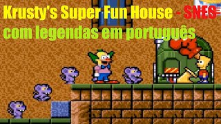 Krustys Super Fun House  SNES Jogo do krusty até o fim Com legendas em português [upl. by Ferguson]