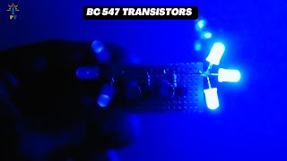 LED Electronic Projects Using BC547 Transistor  product tech [upl. by Faline]