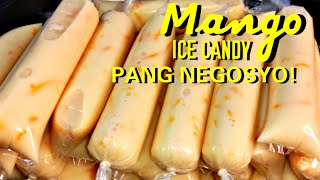 PAANO BA GINAGAGAWANG SOFT ANG ICE CANDY MANGO ICE CANDY  PANG NEGOSYO RECIPE [upl. by Silliw]