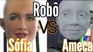 Robô Ameca Vs Robô Sofia Qual é o Melhor e mais avançado robô do mundo Robôs humanoides TechZone [upl. by Eustasius]